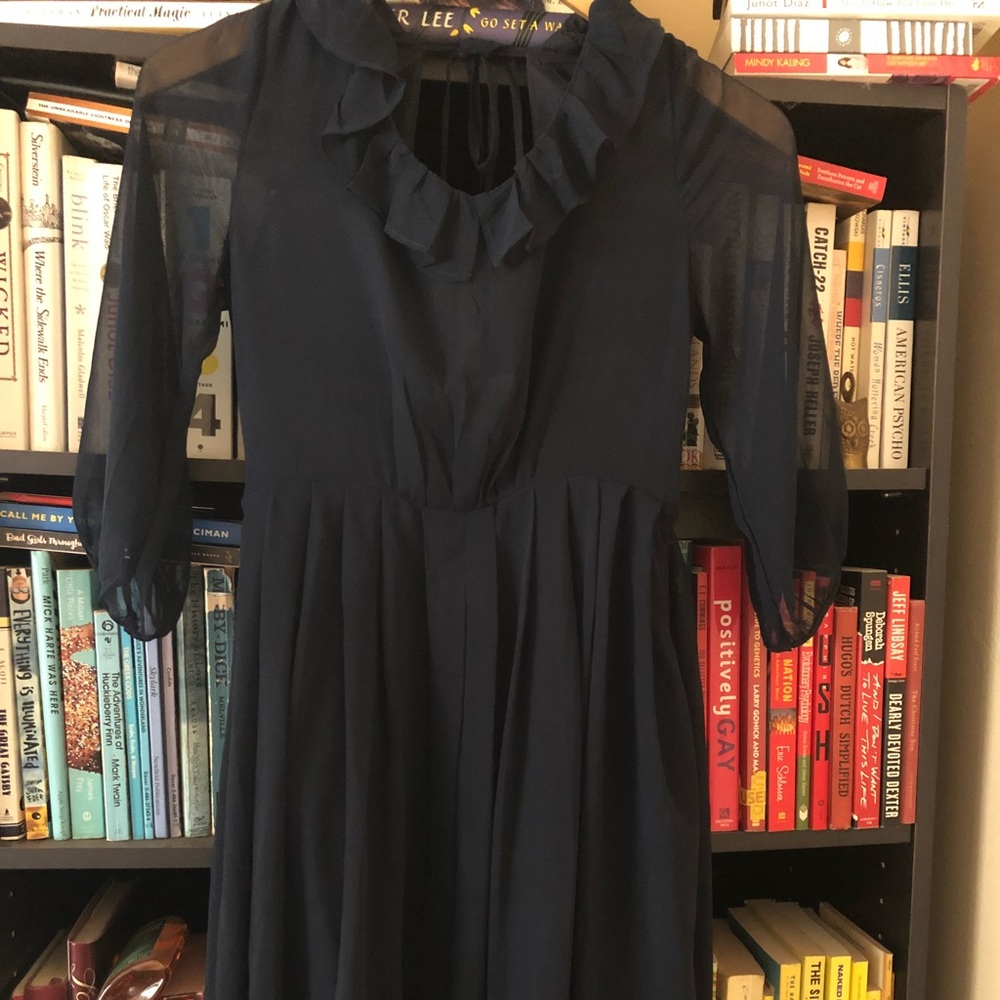 Sheer Blue Dress